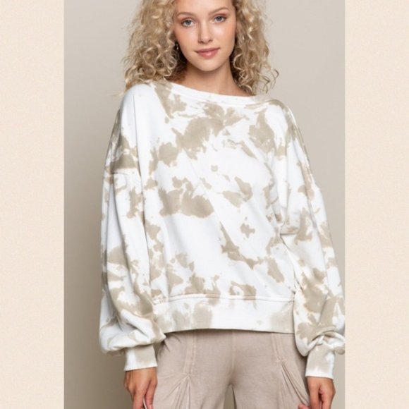 Tie Dye Cross Back Sweater NWT - Picture 9 of 9